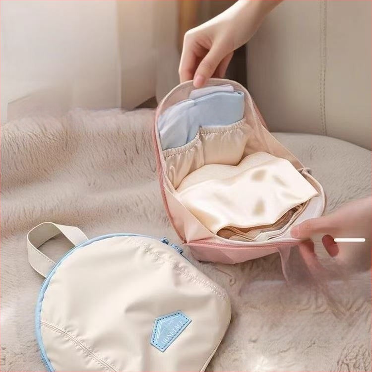 Aluspükide ja sokkide hoiukott, kolm ühes reisikorraldaja, kaasaskantav käekotti stiil, Peach Skin materjal, mudel snb-065