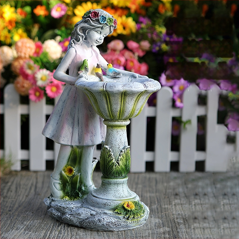 Resiinist aias haldja kuju – Ameerika Country stiil, XZ018 Small Fairy, Bränd XinZhan Electronics