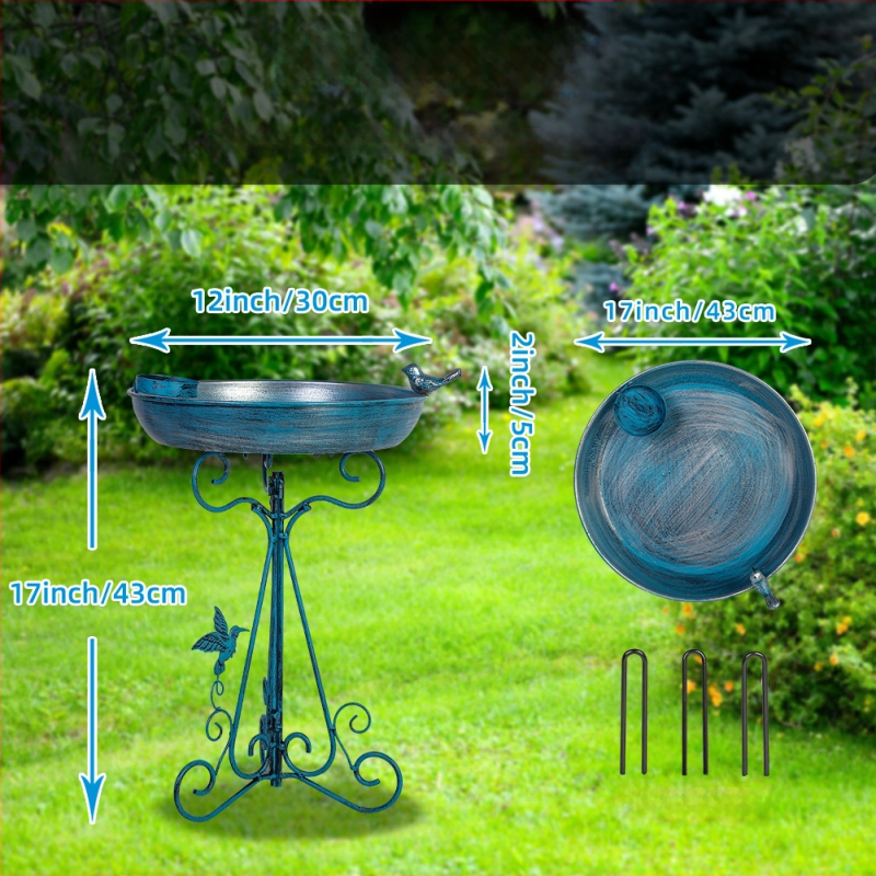 Vasest linnusöötja ja jootmiskauss aianduseks – raudkonstruktsioon, pool-käsitsi ja pool-mehaaniline valmistus, mudel Yf47050301