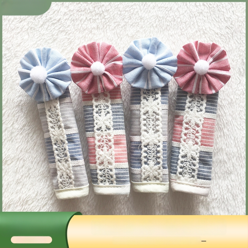 Kapis ukse käepideme kate lilled kudumispitsiga, puuvillane kangas, põhielemendi 95% ja kõrvaline 5%, Korea stiil, kohandamine saadaval