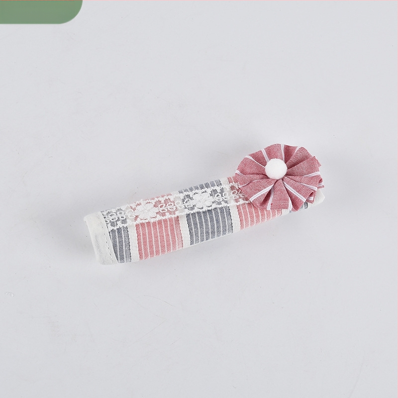 Kapis ukse käepideme kate lilled kudumispitsiga, puuvillane kangas, põhielemendi 95% ja kõrvaline 5%, Korea stiil, kohandamine saadaval