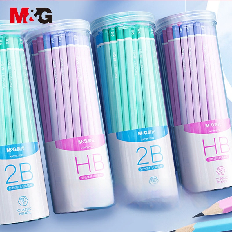 Morning Light M&G HB pliiats, puidust korpus, lastele 1.–2. klassile