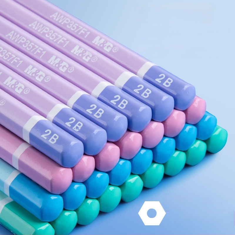 Morning Light M&G HB pliiats, puidust korpus, lastele 1.–2. klassile