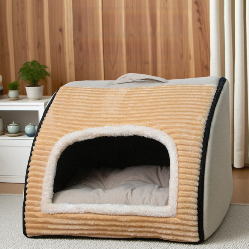 Poolkinnine lemmiklooma maja koertele ja kassidele – nelja aastaajal, tekstiilmaterjal, mudel WCW024