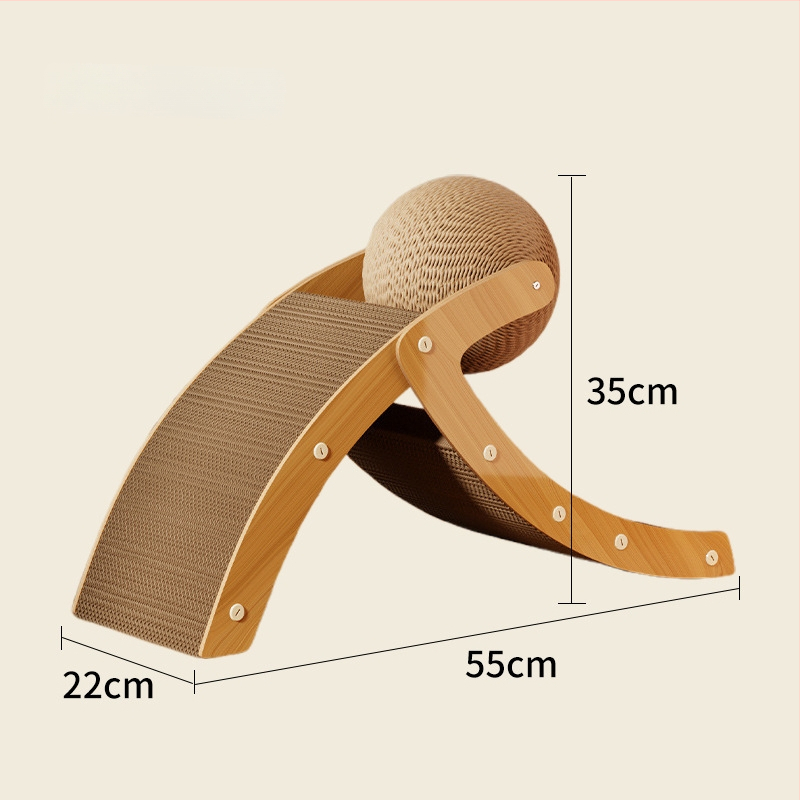 Vertikaalne kassakratsplaad gofrpaberist ja tihedast plaadist, sisal-kera palliga, rahvuslik stiil