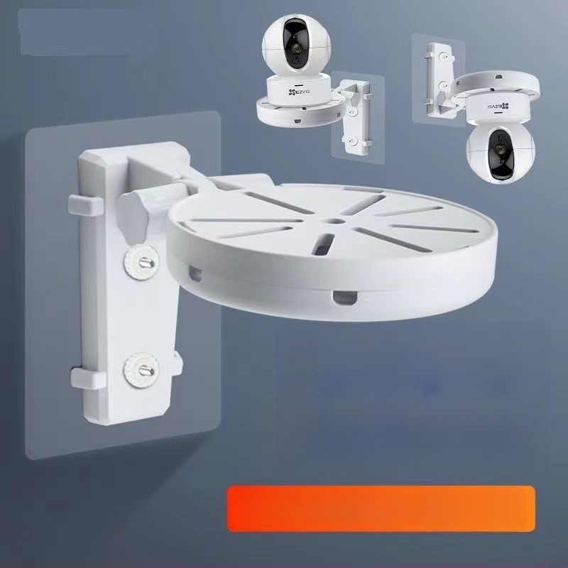 Puudub puurimine; universaalne sise-turvakaamera seinale kinnitatav alus (plastikust, süstvormimine, Hong Xuan kaubamärk, originaalse alusega)