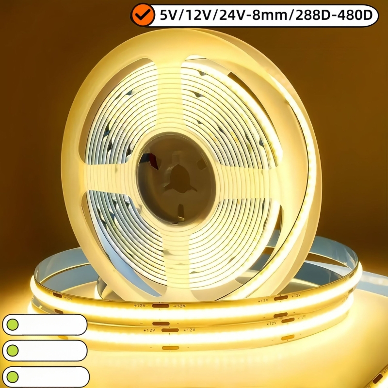 COB LED-riba siserõhuks (monokromaatne) - 24V toitepinge, 320 LED, 11W, 120° kiirgusnurk, CRI 80