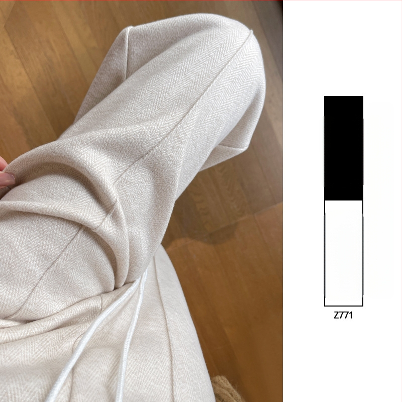 Naiste villased laiad püksid Capri pikkusega, kootud kangas, tavaline paksus, ei venita, igapäevaseks kandmiseks