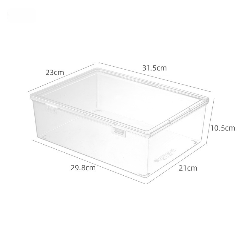 Läbipaistev dokumentide hoiukast, ruudukujuline mudel, PP materjal, 2 L maht, jaapani stiil