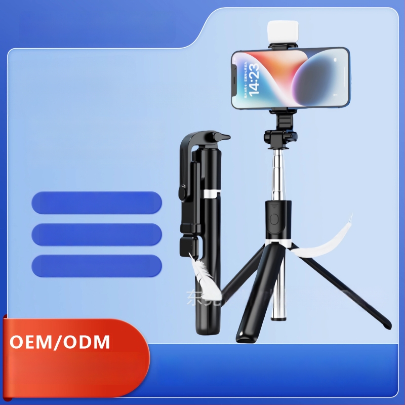 Y Series reisiline selfie-statiiv-tripood - kokkupandav ja laiendatav, roostevabast terasest, Bluetooth kaugjuhtimispult kaasas, kohandamine on toetatud