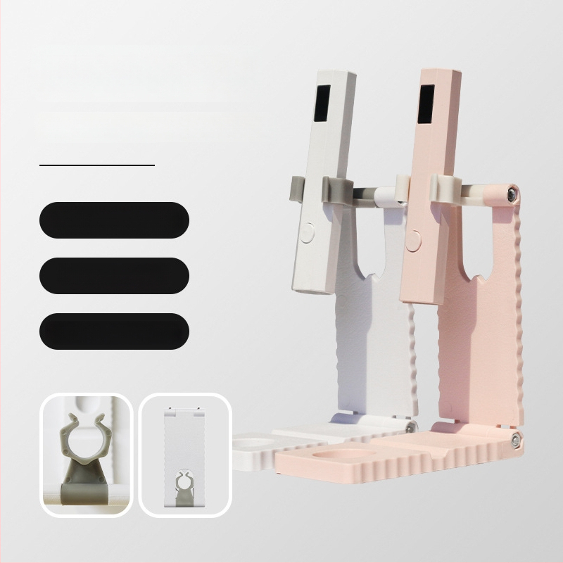 360° pöörlev küünekunstiraam — mitmeotstarbeline telefonitugija ja küüne lampi hoidik, kaasaskantav ABS, 53.9 g