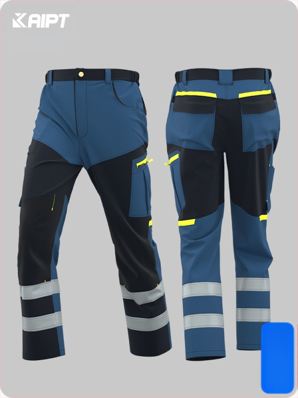 Meeste tööpüksid mitme taskuga, rebendikindlad, polüester 65% ja 35% puuvillane vooder, 2025 kevad-sügis, sobivad tehasetöödeks
