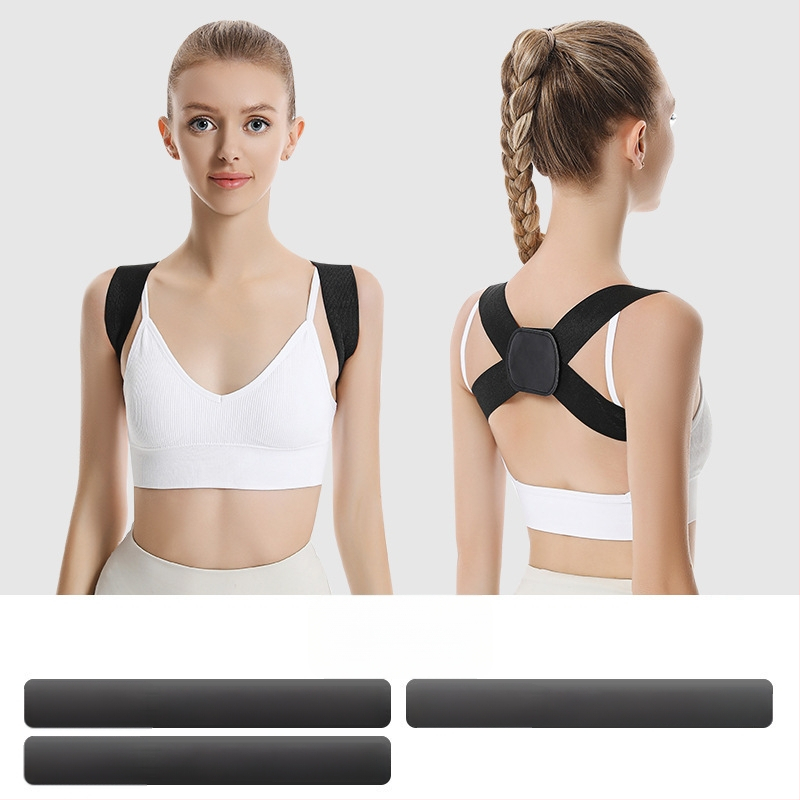 Stājas korekcijas josta – viegla, elpojoša, pret kifozes, atvērts plecu dizains, modelis Q2