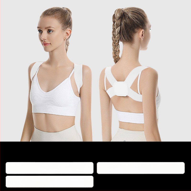 Stājas korekcijas josta – viegla, elpojoša, pret kifozes, atvērts plecu dizains, modelis Q2