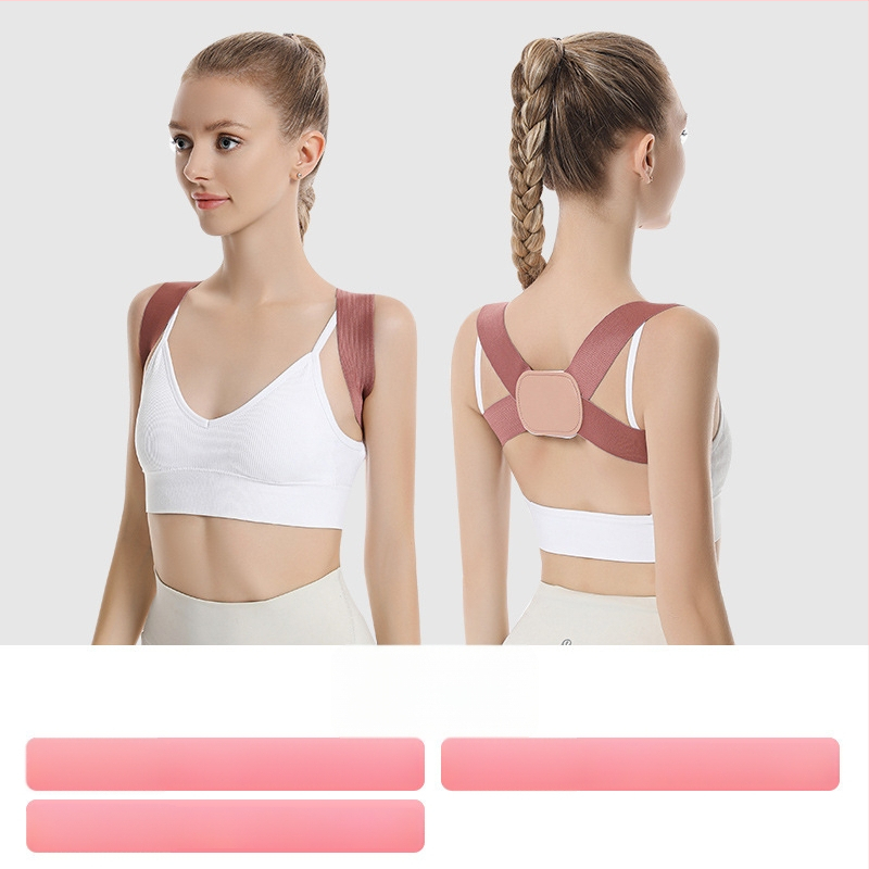 Stājas korekcijas josta – viegla, elpojoša, pret kifozes, atvērts plecu dizains, modelis Q2