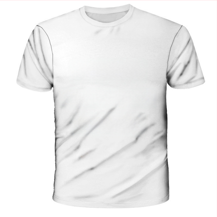 Meeste lühikeste varrukatega T-särk, polüester, slim sobivus, ringkaelusega, geomeetriline trükk