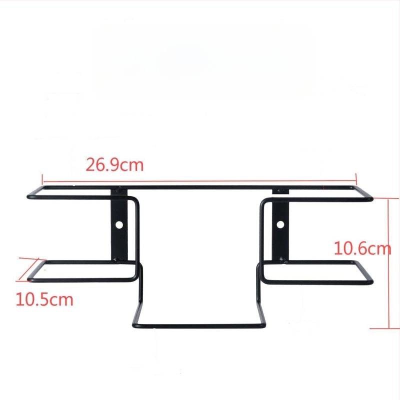 Seinasse kinnitatav kinnas hoidja, metallist, tööstuslik stiil, ühekihiline, kinnitamine kruvidega, lauakorralduseks