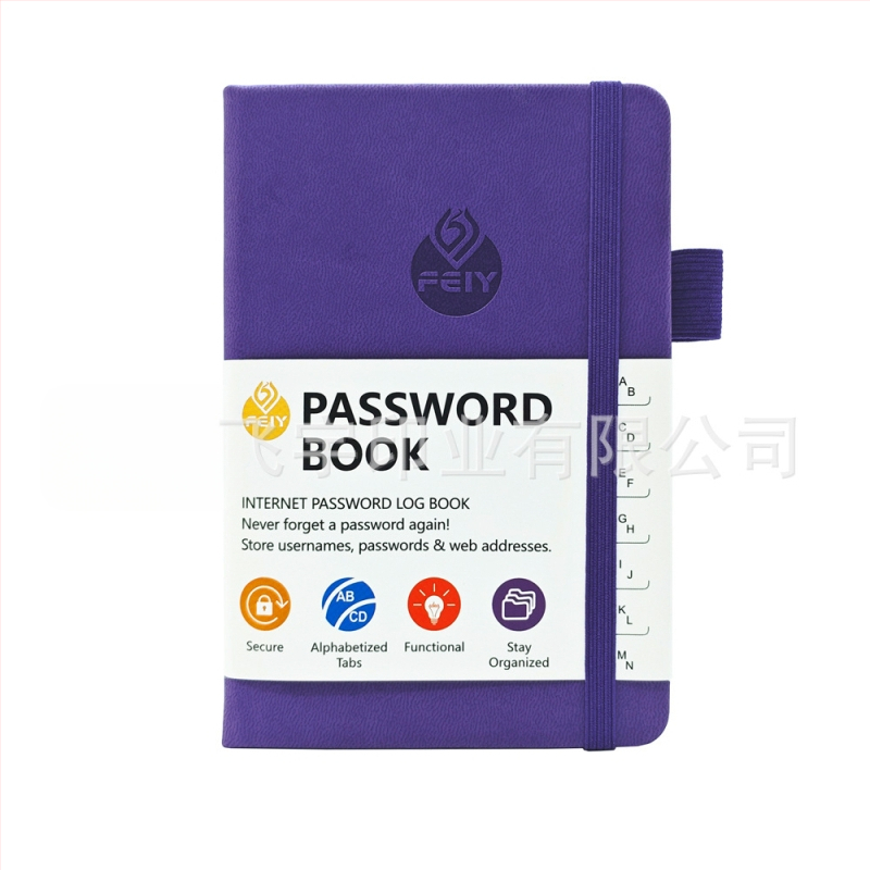 Zápisník Feiyu s obálkou z imitovanej kože, väzba zámkovým drôtom, 68 strán, offsetový papier 100 g/m², kreatívny štýl