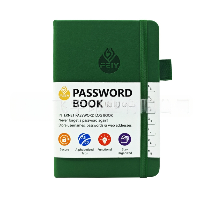 Zápisník Feiyu s obálkou z imitovanej kože, väzba zámkovým drôtom, 68 strán, offsetový papier 100 g/m², kreatívny štýl