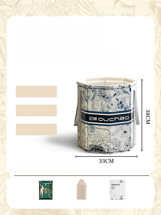 Domáci kád na nohy, keramický materiál, prenosný a zložený, izolácia s konštantnou teplotou, CE certifikát