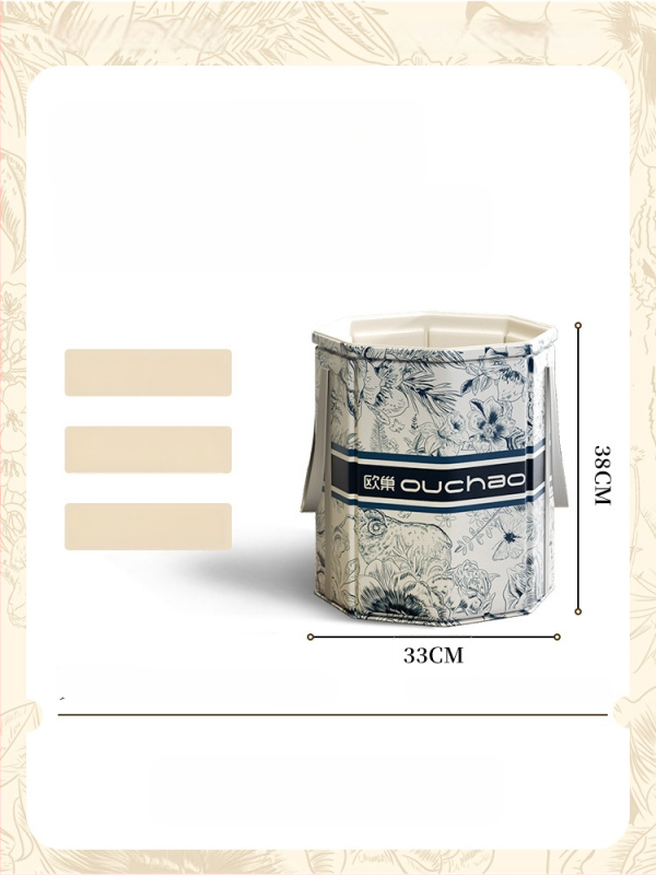 Domáci kád na nohy, keramický materiál, prenosný a zložený, izolácia s konštantnou teplotou, CE certifikát