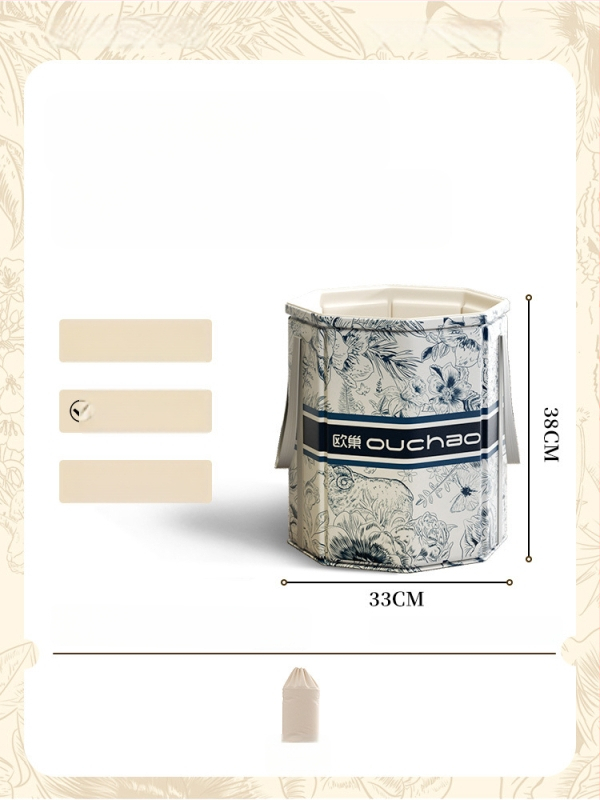 Domáci kád na nohy, keramický materiál, prenosný a zložený, izolácia s konštantnou teplotou, CE certifikát