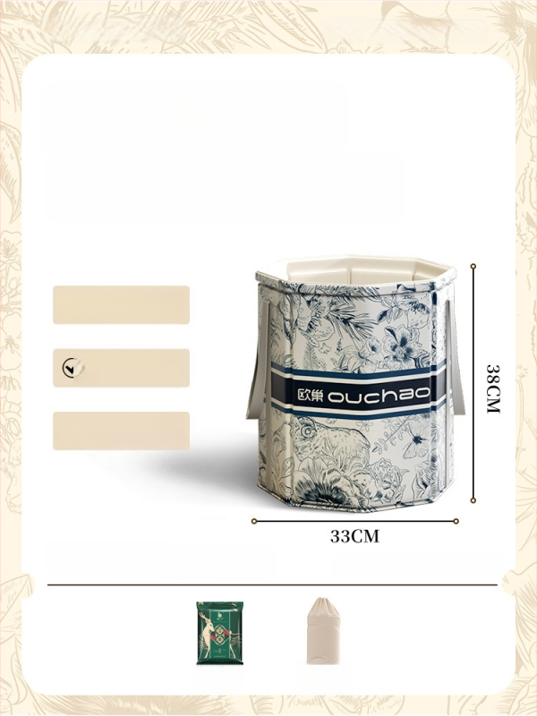 Domáci kád na nohy, keramický materiál, prenosný a zložený, izolácia s konštantnou teplotou, CE certifikát