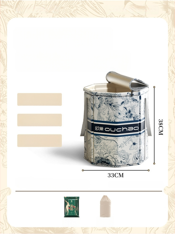 Domáci kád na nohy, keramický materiál, prenosný a zložený, izolácia s konštantnou teplotou, CE certifikát