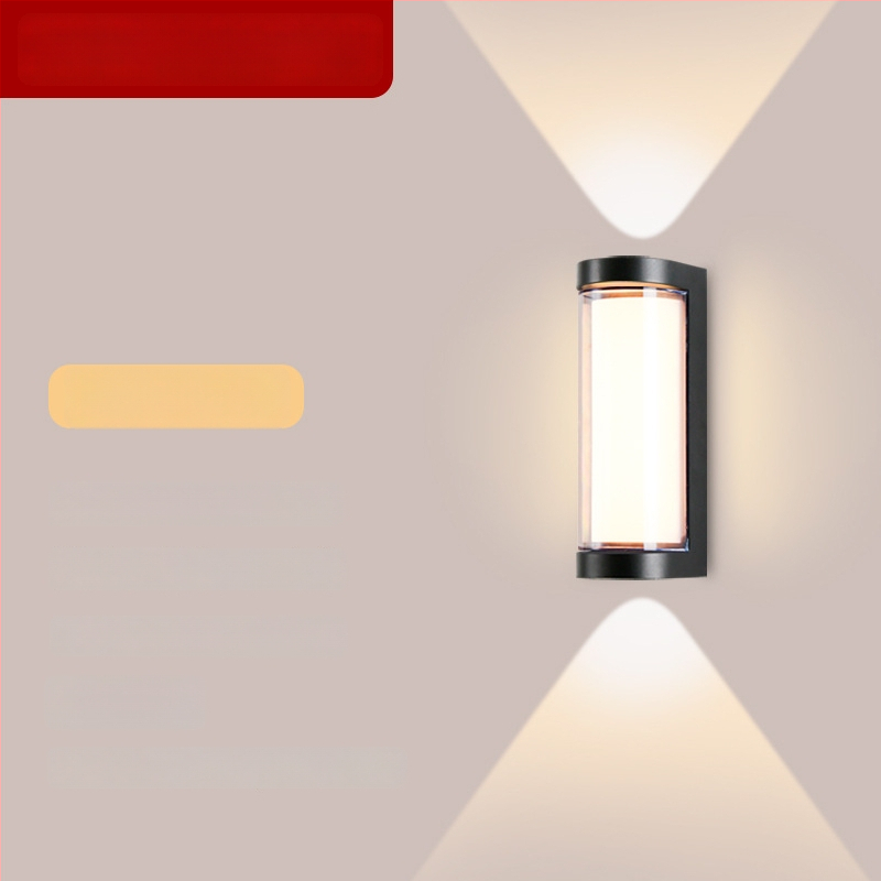 LED vonkajšia stenová lampa s hliníkovým telom, IP65, 900 lm, 12/16/24 W, 3000/4000/6000 K