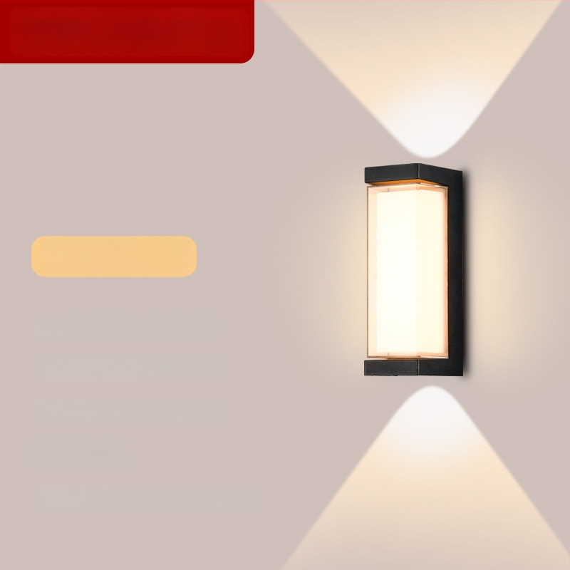 LED vonkajšia stenová lampa s hliníkovým telom, IP65, 900 lm, 12/16/24 W, 3000/4000/6000 K