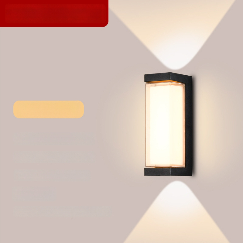 LED vonkajšia stenová lampa s hliníkovým telom, IP65, 900 lm, 12/16/24 W, 3000/4000/6000 K