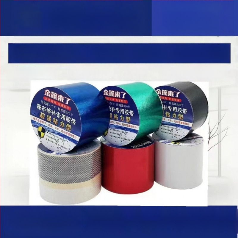 PVC opravná páska na plachty – zosilnená, UV odolná a vodeodolná, na opravu plachiet nákladných vozidiel (D323226)