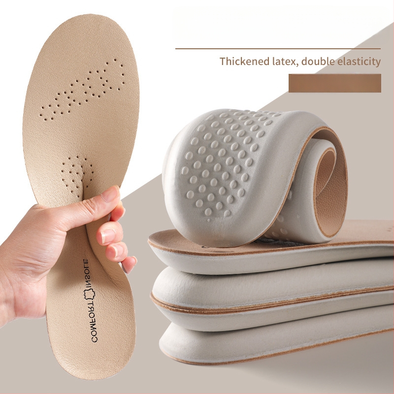 Kožená latexová vložka do topánok, absorbuje potenie a priedušná, celá vložka pre topánky, pre bot, pracovné topánky, značky Na Dong, model 5075-1