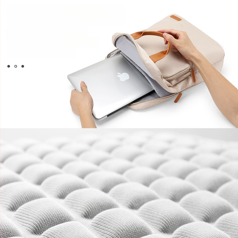 Taška na notebook s ramenným popruhom, dýchajúci nylon, podšívka z polyesteru, ochrana s vankúšom vzduchu, kompatibilná s Lenovo, Apple, Dell