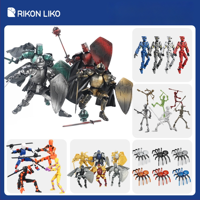 Sada stavebných blokov: 3D pohyblivý kostrový model, 50–100 dielov, z plastu, vhodné pre DIY, vek 7–14 rokov