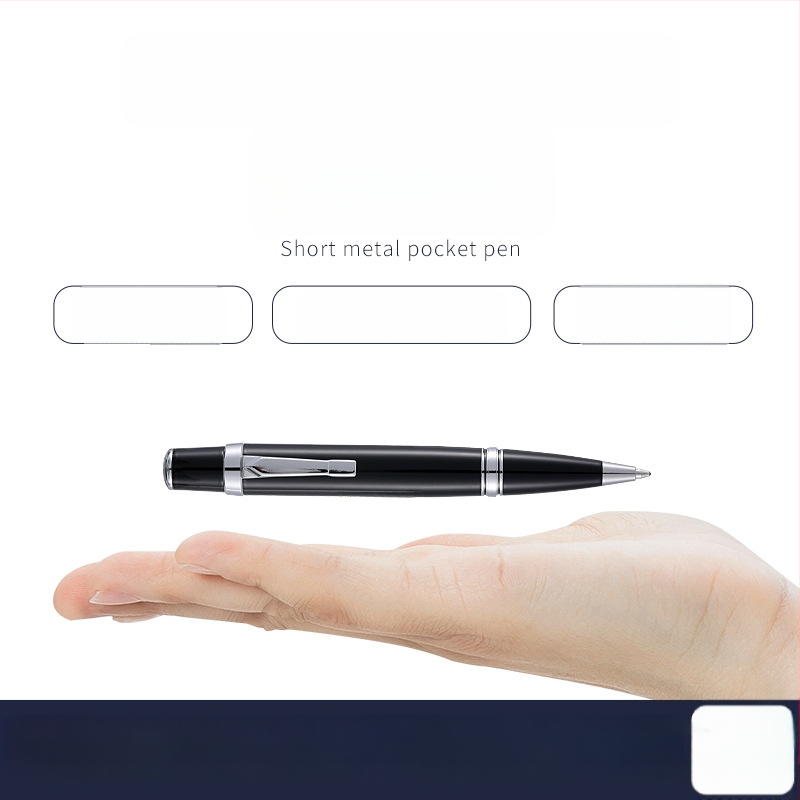 Kovové guľôčkové pero s otáčacím mechanizmom, pero na podpis