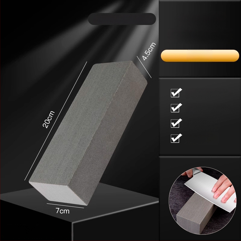 Prírodný brúsny kameň na kuchynské nože – jemné brúsenie, olejový kameň, protišmykový nástroj, Model 757876083656