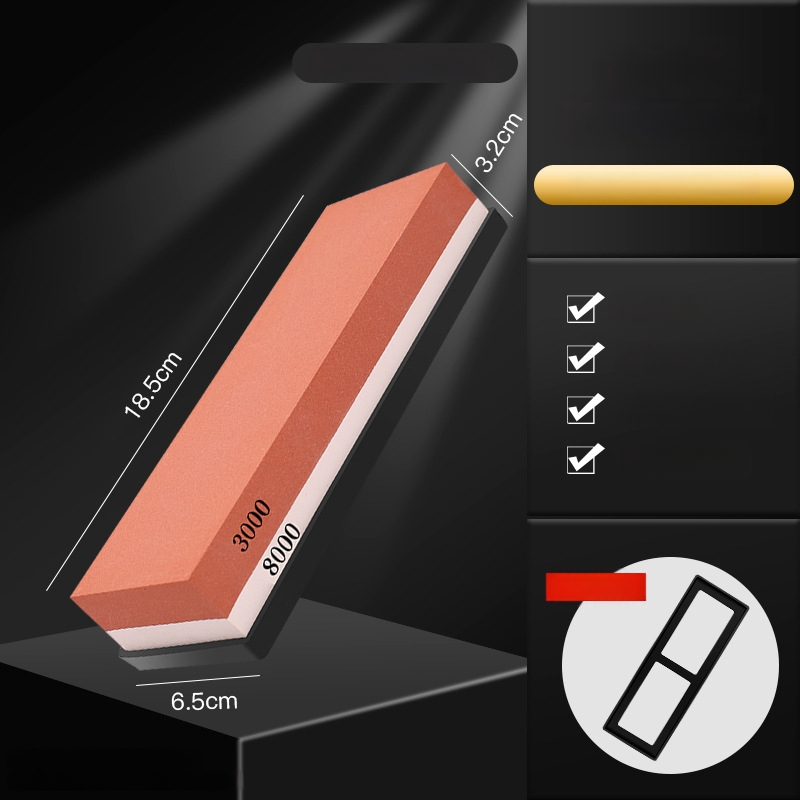 Prírodný brúsny kameň na kuchynské nože – jemné brúsenie, olejový kameň, protišmykový nástroj, Model 757876083656