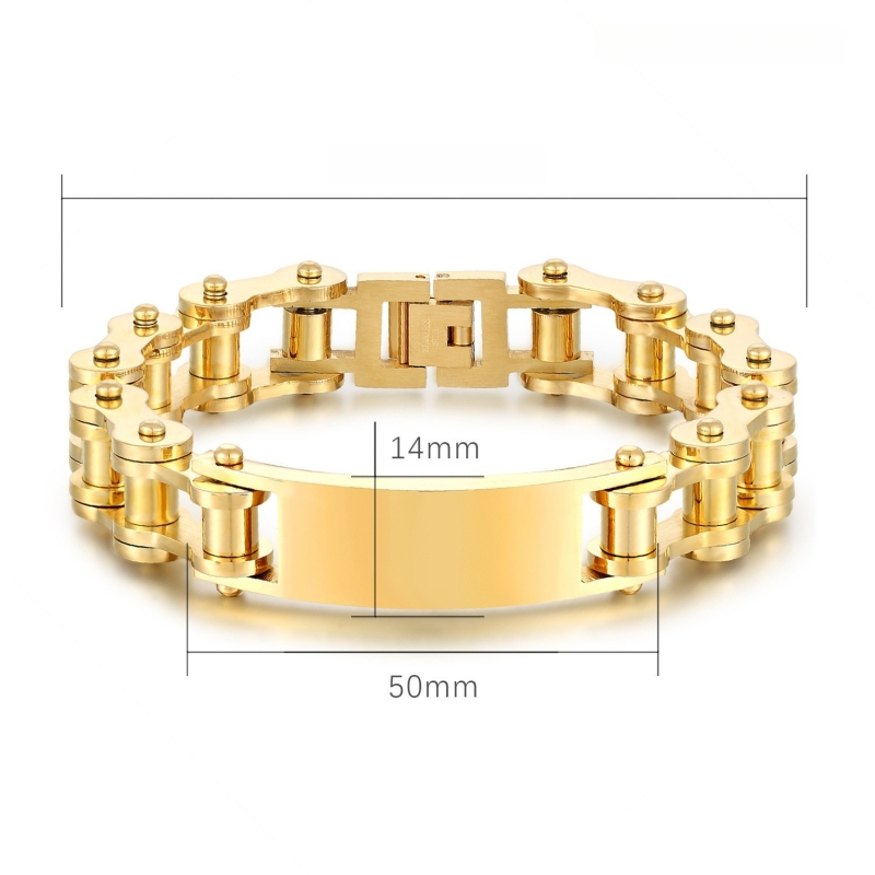 Náramok - nerezová oceľ, geometrický tvar, unisex, punk štýl (Značka: Limon; Jar 2024)