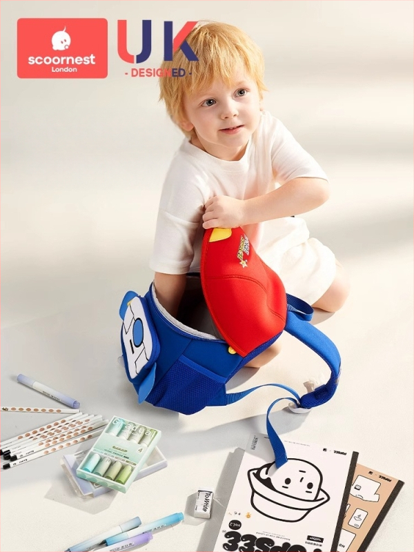 SCOORNEST Batoh do škôlky, plátený, pohlavne neutrálna, detský a roztomilý štýl, pre škôlku