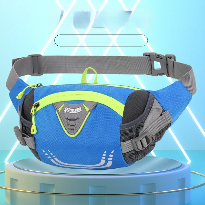 Nylonová pásová taška na vonkajšie športy — unisex, priedušná, nepremokavá a odolná voči opotrebovaniu, voľnočasová športová taška na bicyklovanie a turistiku