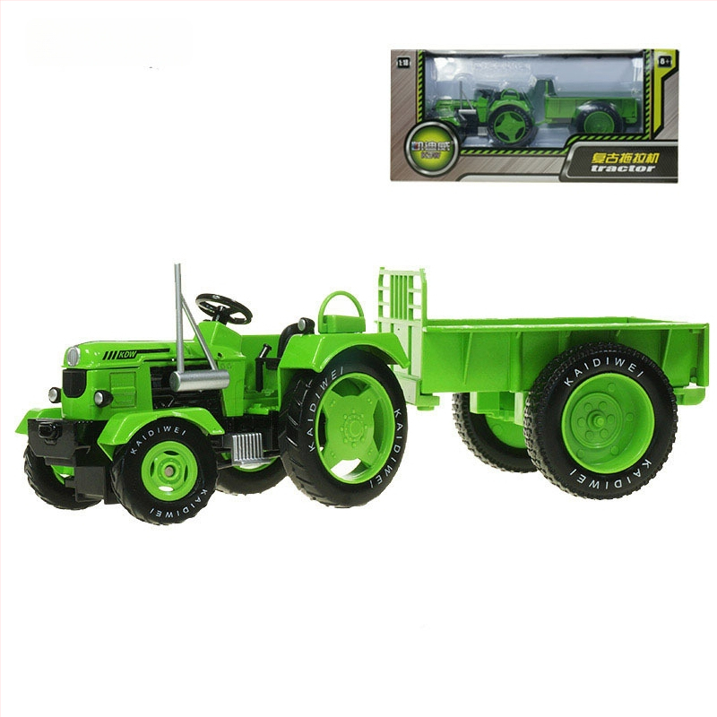 Model traktora s pásovým pohonom zo zliatiny – kovová hračka pre deti vo veku 4–6 rokov