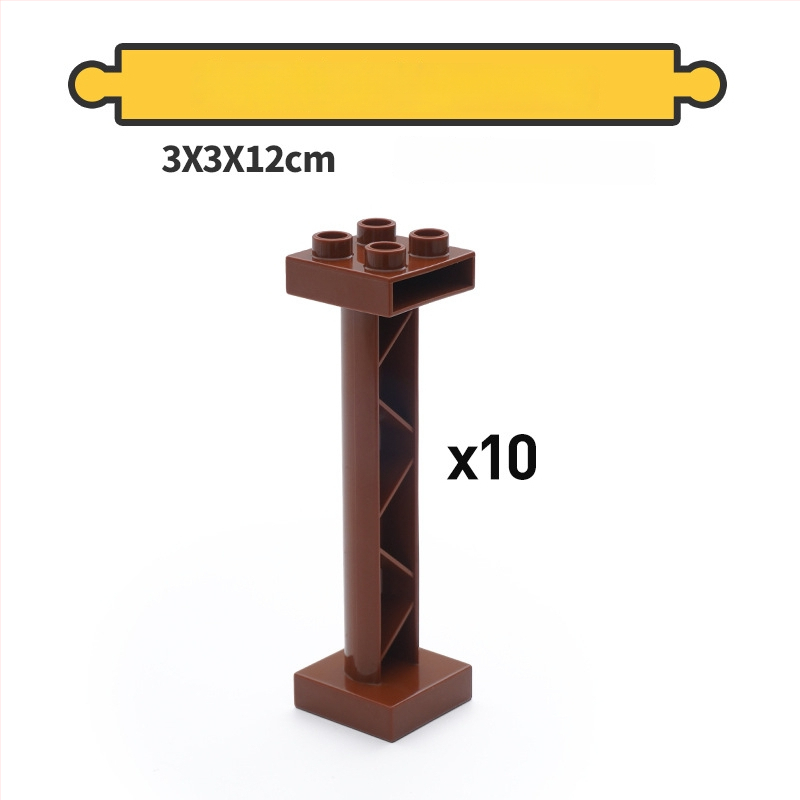 Tongshida Drevený Set Dráh So Veľkými Blokmi a Univerzálnymi Konektormi pre Vek 0–3 ROKov
