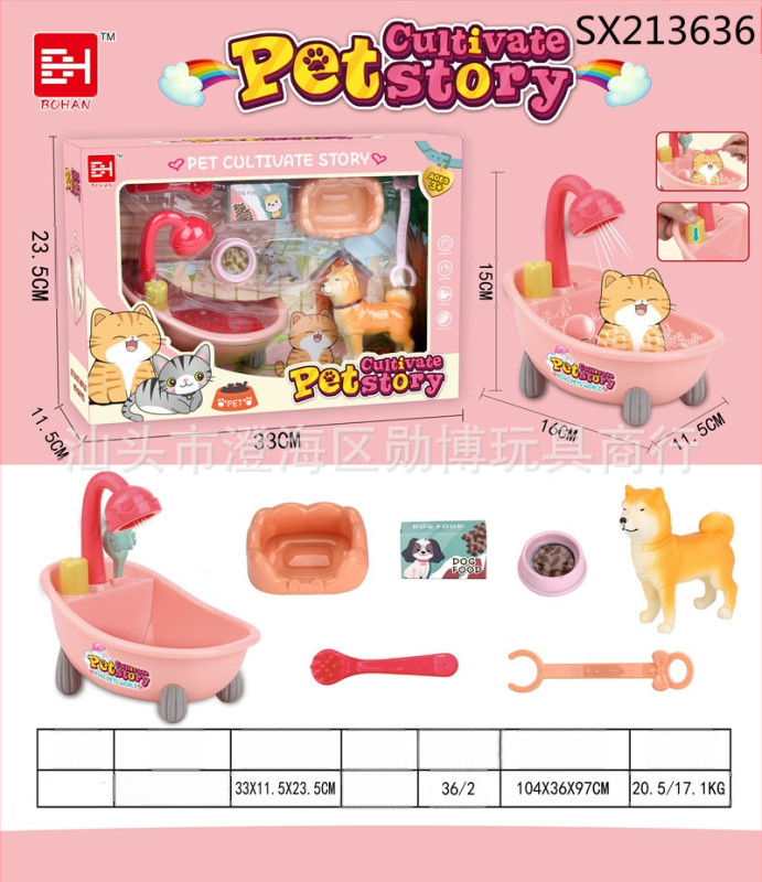 Simulēta mājdzīvnieku kaste bērniem — spēļu mājiņa, plastmasa, vecums 4–6 gadi, suņa kucēna un kaķa komplekts