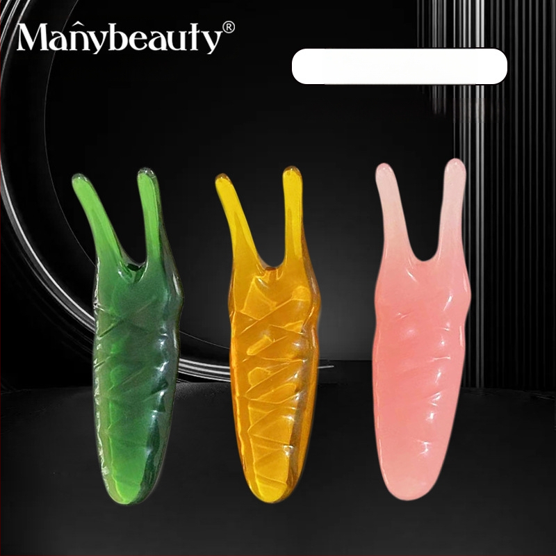 Nástroj na masáž tváre z prírodnej živice pre masáž nosa a očných oblastí