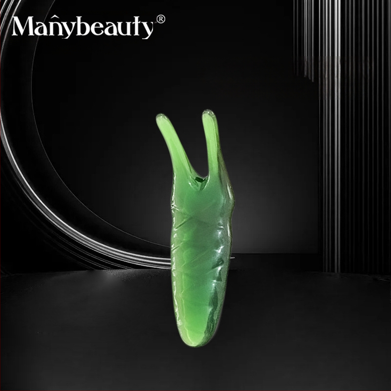 Nástroj na masáž tváre z prírodnej živice pre masáž nosa a očných oblastí