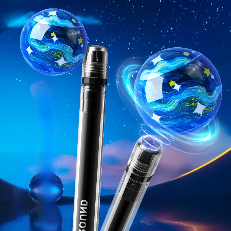 Kreslená séria Magnetická levitácia guľôčkové pero – Otáčajúce pero, Neodstrániteľné atrament, Plastové telo