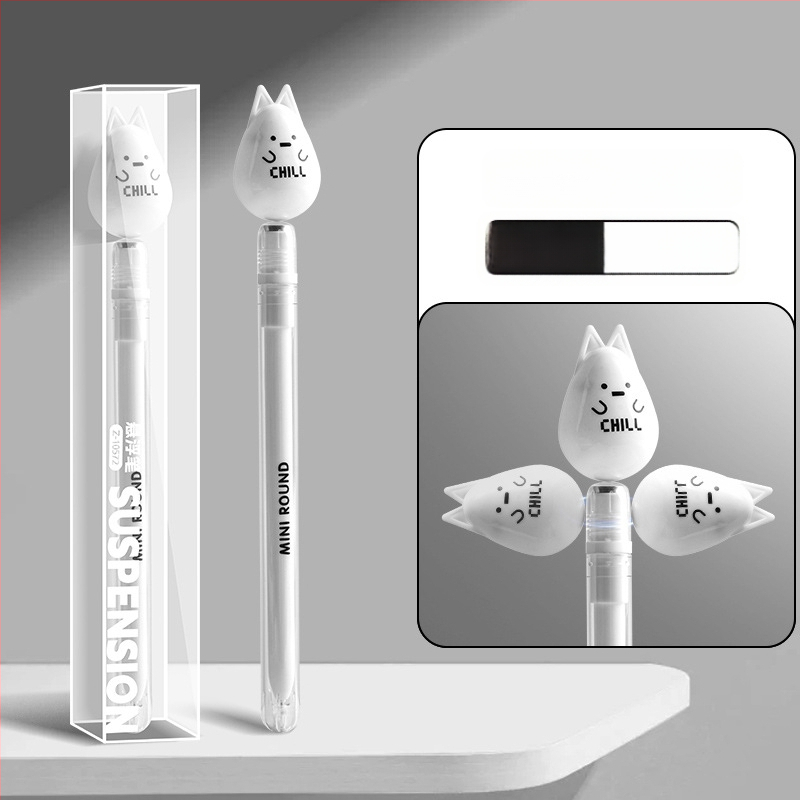 Kreslená séria Magnetická levitácia guľôčkové pero – Otáčajúce pero, Neodstrániteľné atrament, Plastové telo