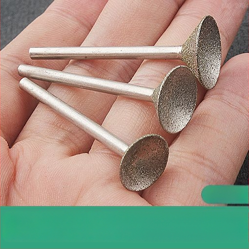 Diamantová drážková hlava na brúsenie s konkávnym žľabom pre elektrickú brúsku; nástroj na leštenie jadeitových guli