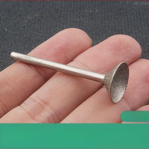 Diamantová drážková hlava na brúsenie s konkávnym žľabom pre elektrickú brúsku; nástroj na leštenie jadeitových guli